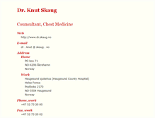 Tablet Screenshot of dr.skaug.no